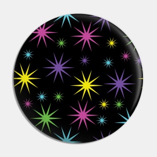 Starry Asterisk Pattern (Neon) Pin