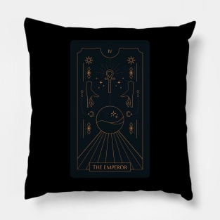 The Emperor Tarot Card Pillow