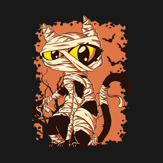 Halloween Mummy Cat by LR_Collections