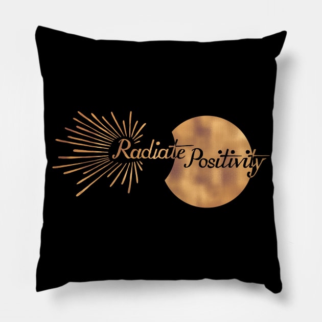 Radiate Positivity Pillow by Olooriel