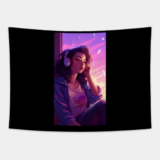 Lofi Girls Dreamscapes Tapestry