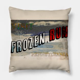 Frozen Run Postcard Pillow