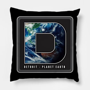 Detroit - Planet Earth Pillow