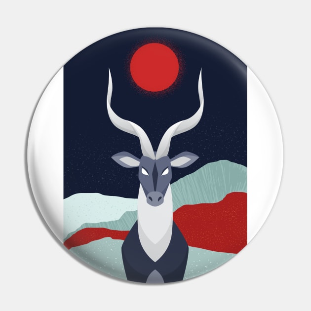 Antelope Pin by zinclizard