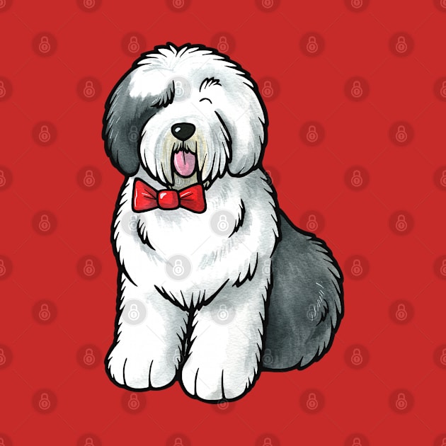 Old English Sheepdog by animalartbyjess