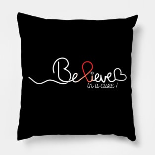 Believe- Heart Disease Gifts Heart Disease Awareness Pillow