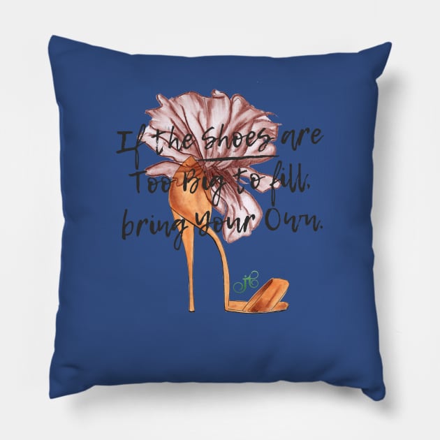 Big Shoes Pillow by LibrosBOOKtique