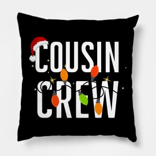 Christmas Cousin Crew Santa Hat Men Women Kids Pillow