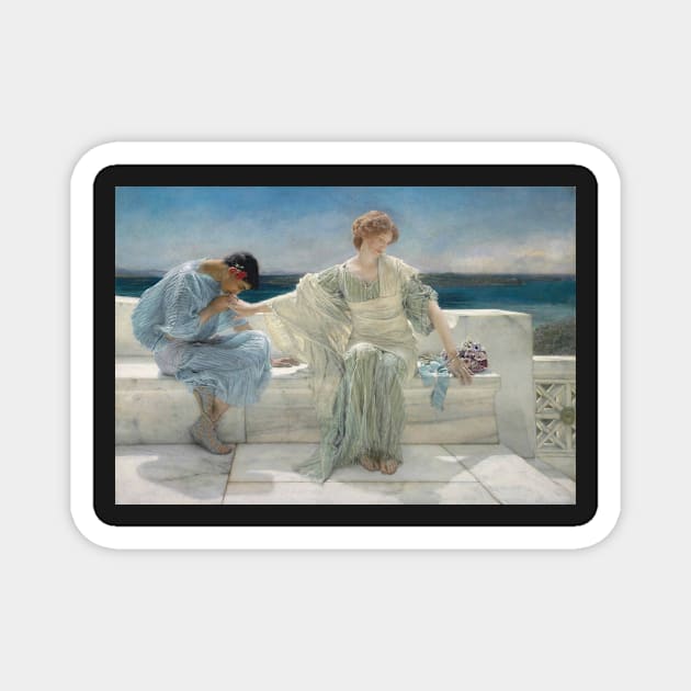 Lawrence Alma-Tadema - Ask Me No More Magnet by faewildlingart