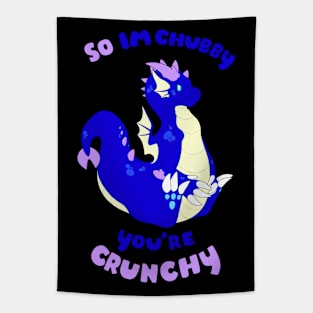 Chubby Grump Blue Tapestry