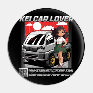 anime girl with kei car Pin