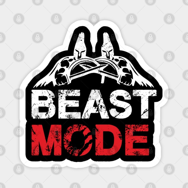 Beast mode fighter Magnet by Boss creative