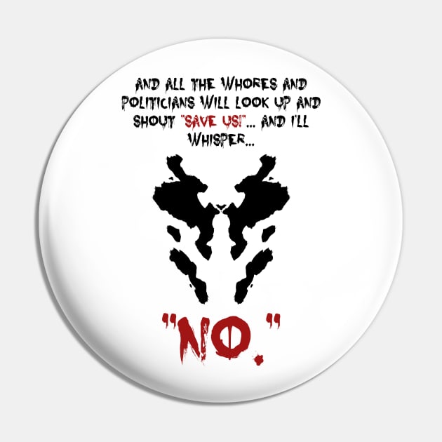 Rorschach Watchmen Pin by Coccomedian