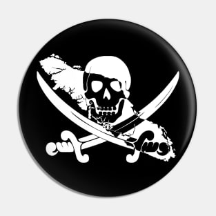 Island Pirate Sticker Pin