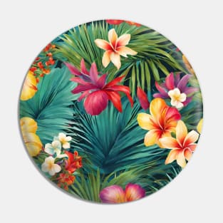 AI generated tropical flowers Pin