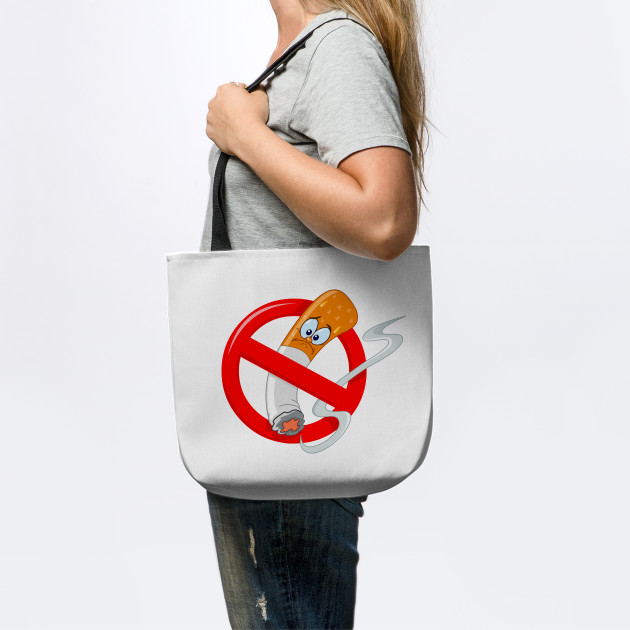 No Smoking Cartoon No Smoking Sign Tote Teepublic Au