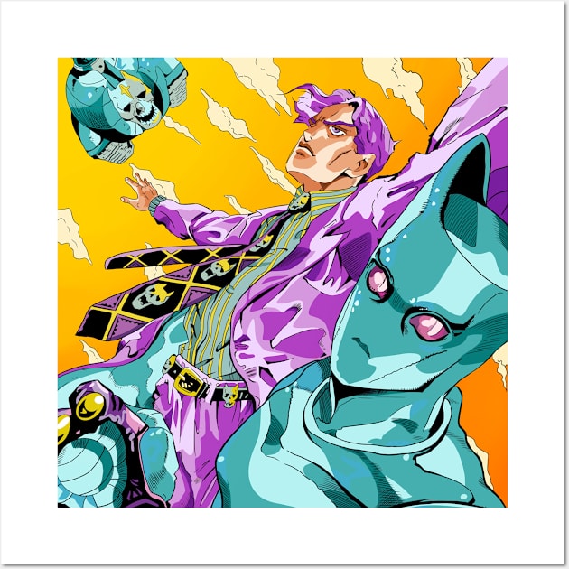 JoJo's Bizarre Adventure Framed poster File Killer Queen Kira Yoshikage