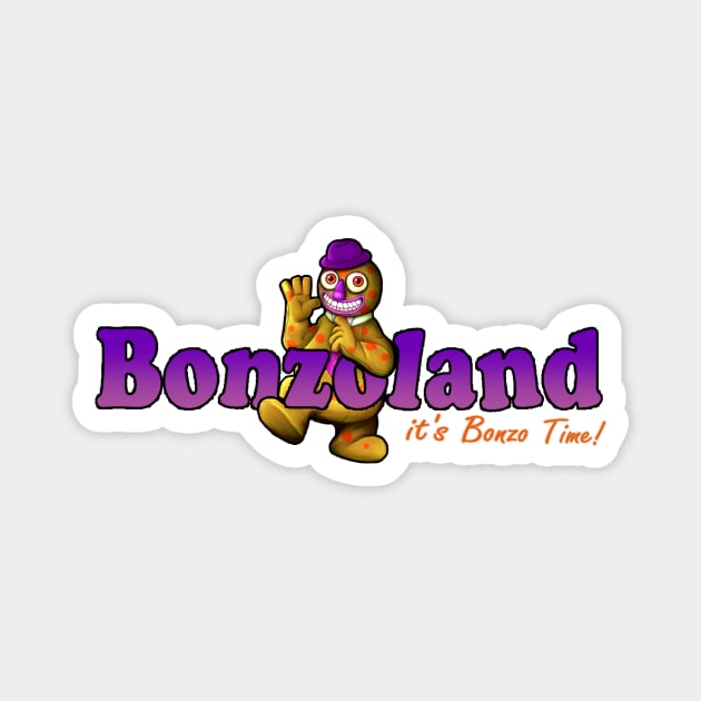 Welcome to Bonzoland! Magnet by Rusty Quill