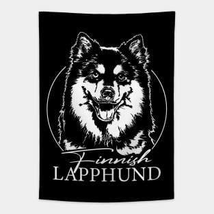 Funny Proud Finnish Lapphund dog portrait Tapestry