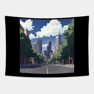 Melbourne | Anime style Tapestry