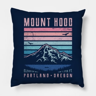 Mount Hood - Portland, Oregon - Sunrise Pillow