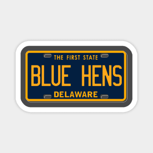 delaware blue hens license plate Magnet