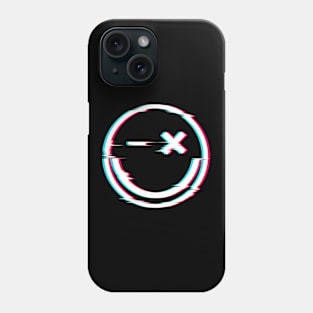 Happy Face Glitch Smile Phone Case