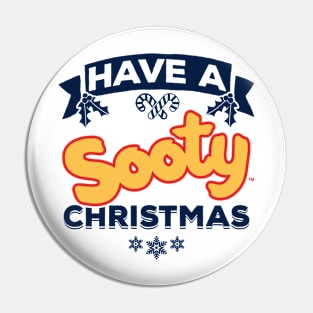 Sooty Christmas Have A Sooty Christmas Blue Banner Pin