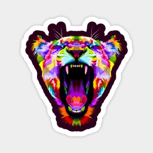 Angry Lion Magnet