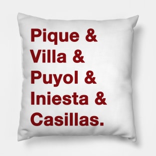 2010 Spain World Cup Red Pillow