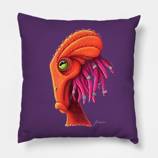 Orange Octo-Guy Pillow