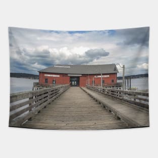 Coupeville Washington Historic Red Wharf Tapestry