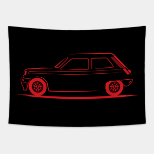 Renault 5 Le Car Red Tapestry