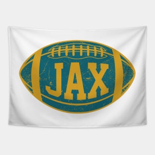 JAX Retro Football - White Tapestry