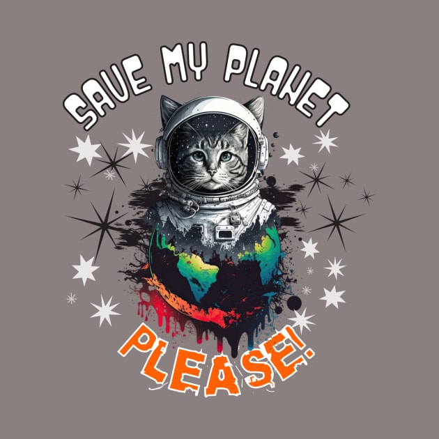Save MY Planet Astro Cat by missdebi27