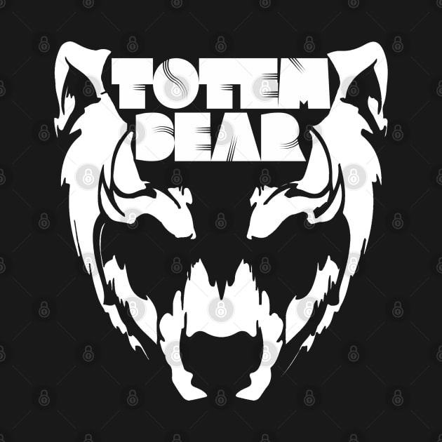 Totem bear signature - White by E-Jinn