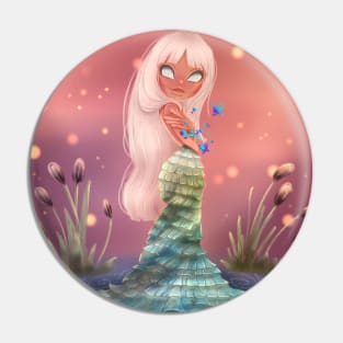 The girl who keeps the secret of the river and wears a bracelet of planets Pin