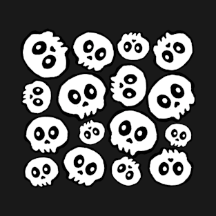 Bundles of Skulls - Halloween Pattern T-Shirt