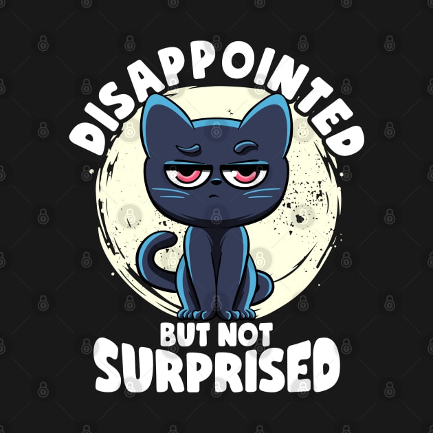 Disappointed But Not Surprised Cat Lovers Irony And Sarcasm by MerchBeastStudio