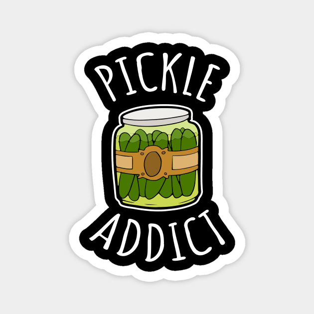 Pickle Addict Magnet by LunaMay