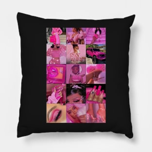 pink baddie aesthetic Pillow