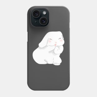 Holland lop white rabbit grooming | Bunniesmee Phone Case