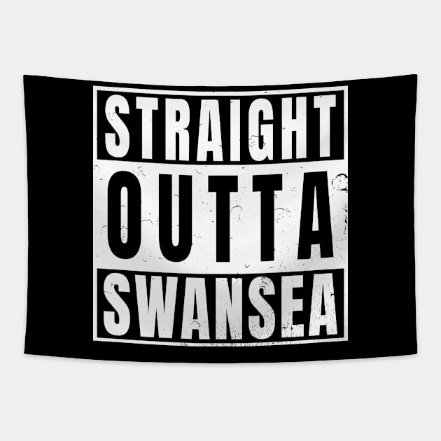 Straight Outta Swansea Tapestry by Randomart