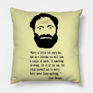 Ernest Hemingway Pillow