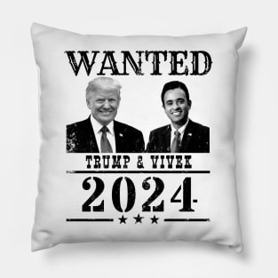 WANTED Trump & Vivek 2024 Pillow