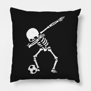 Halloween Dabbing Skeleton Soccer Ball T-Shirt Skeleton Dab Pillow