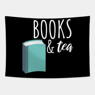 Bookworm books and tea Tapestry