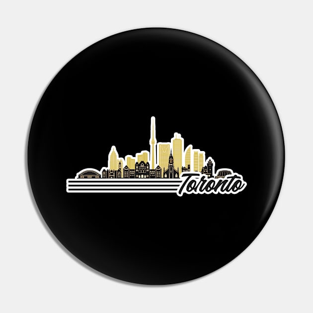 Toronto skyline retro design Pin by SerenityByAlex