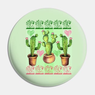 Power Metal Cacti Pin