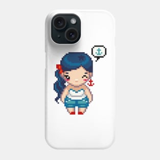Hello Sailor Pixel Art Girl Phone Case
